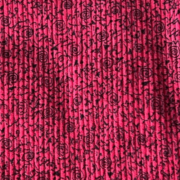 Vintage ESPRIT Women's Girls Corduroy Pink Pants 5/6 Small Floral Hot Pink Black - Picture 14 of 15